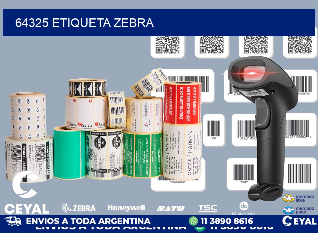 64325 ETIQUETA ZEBRA
