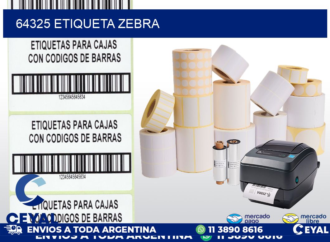 64325 ETIQUETA ZEBRA