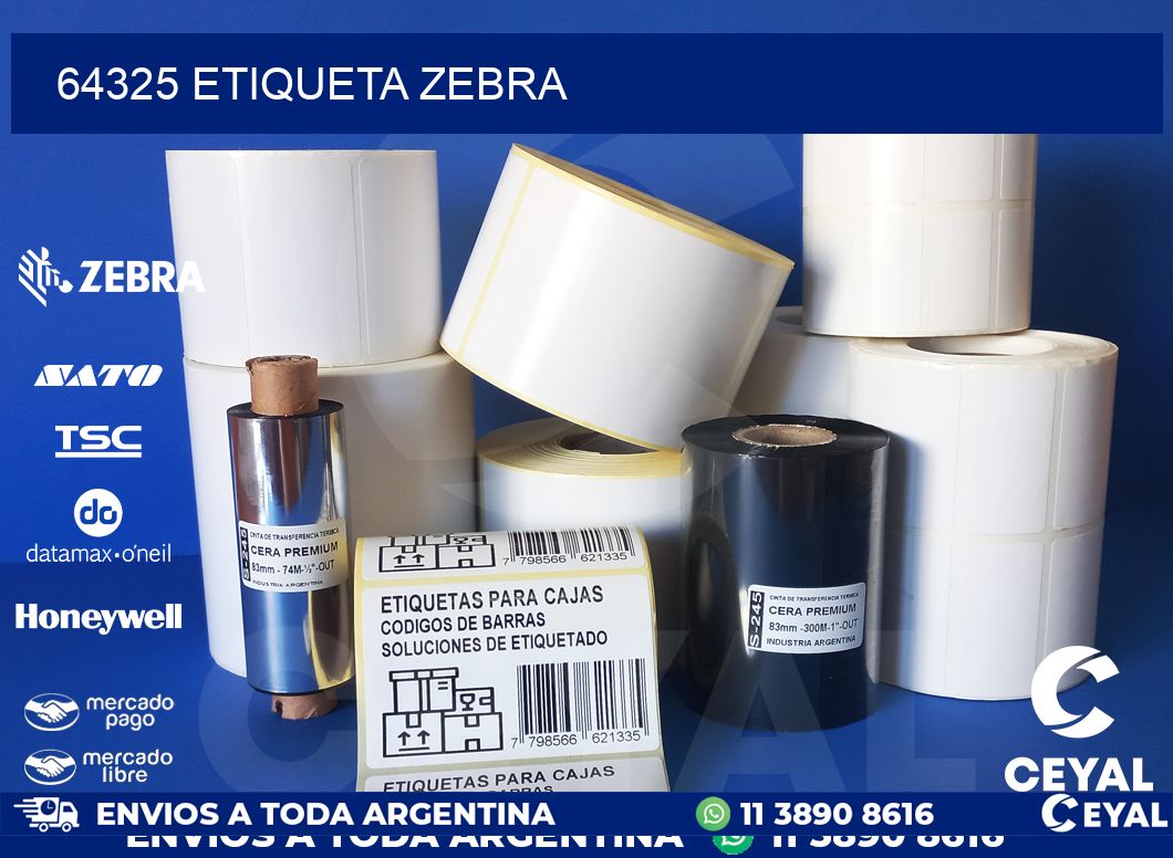 64325 ETIQUETA ZEBRA