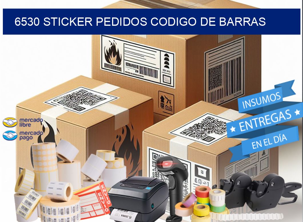 6530 STICKER PEDIDOS CODIGO DE BARRAS