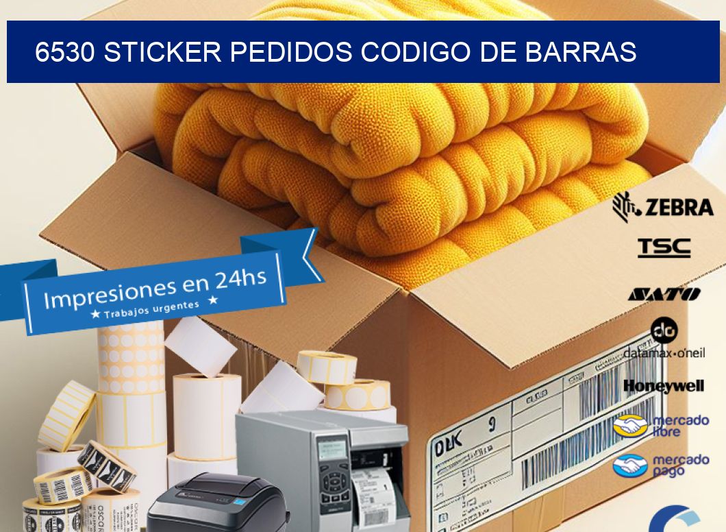 6530 STICKER PEDIDOS CODIGO DE BARRAS