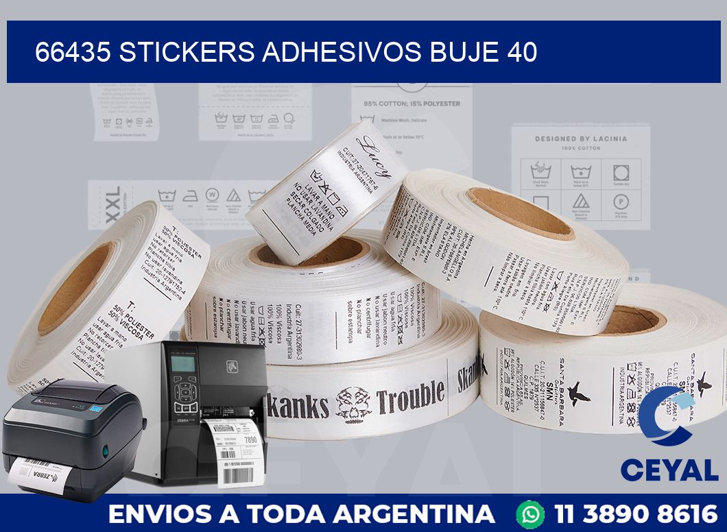 66435 STICKERS ADHESIVOS BUJE 40