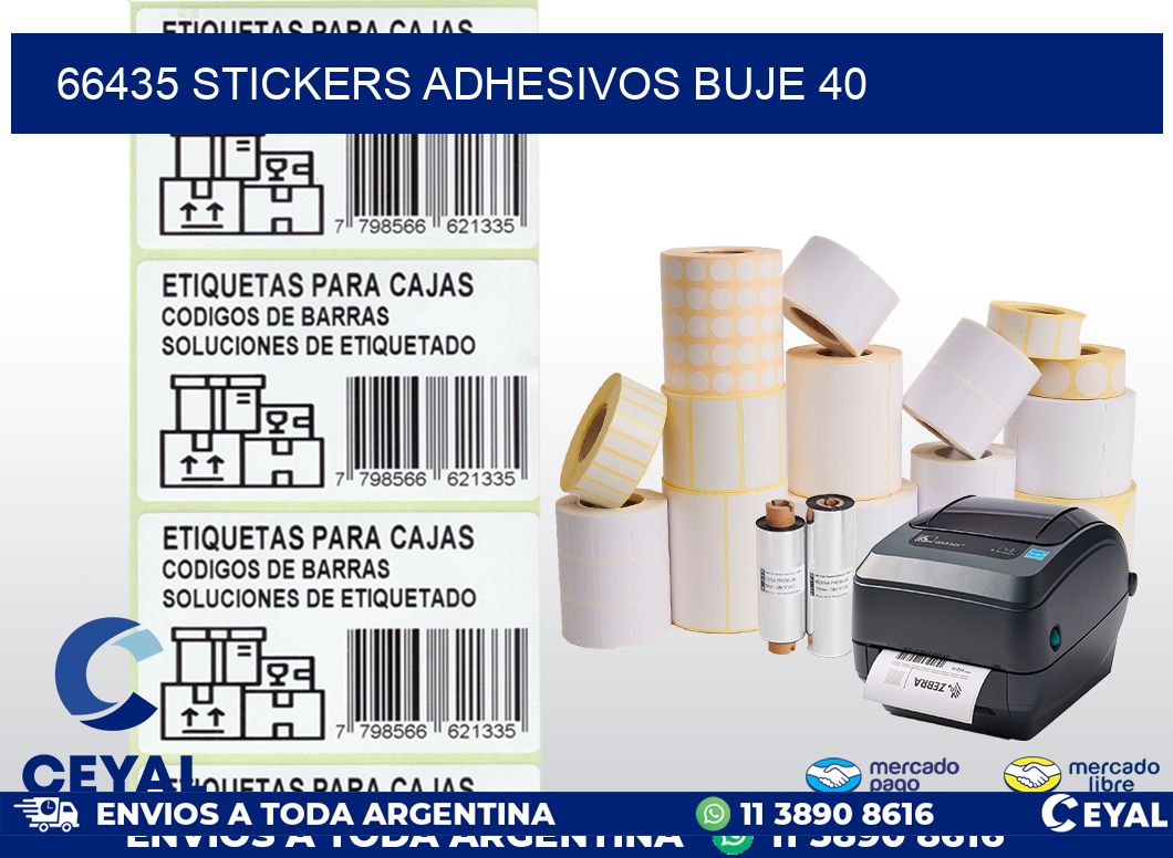 66435 STICKERS ADHESIVOS BUJE 40