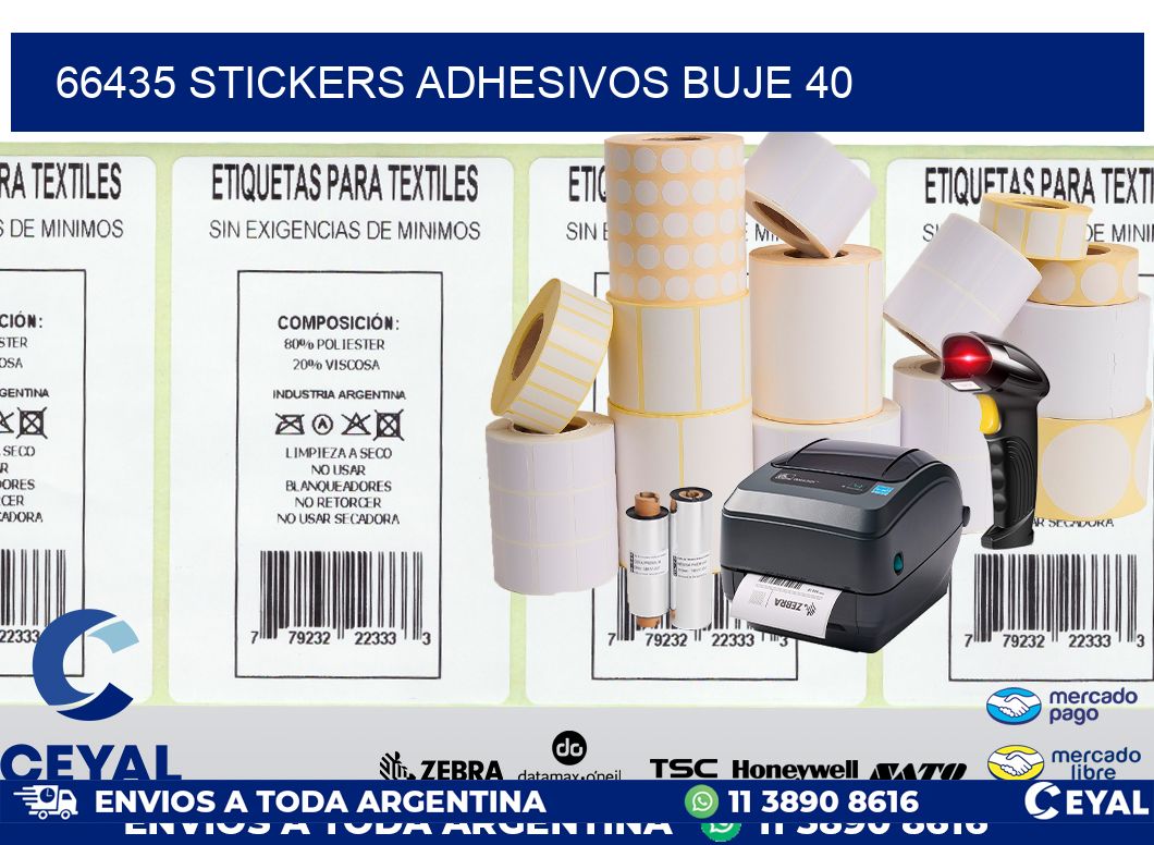 66435 STICKERS ADHESIVOS BUJE 40