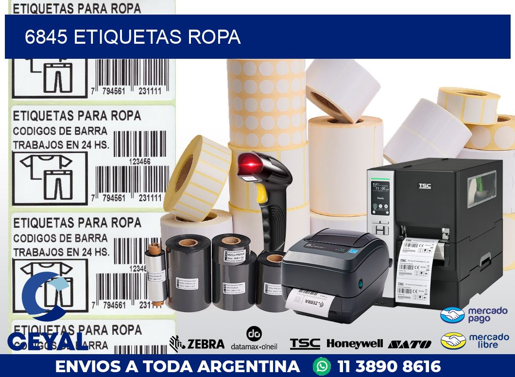 6845 ETIQUETAS ROPA