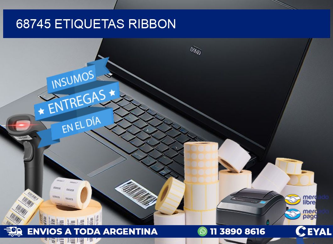 68745 ETIQUETAS RIBBON