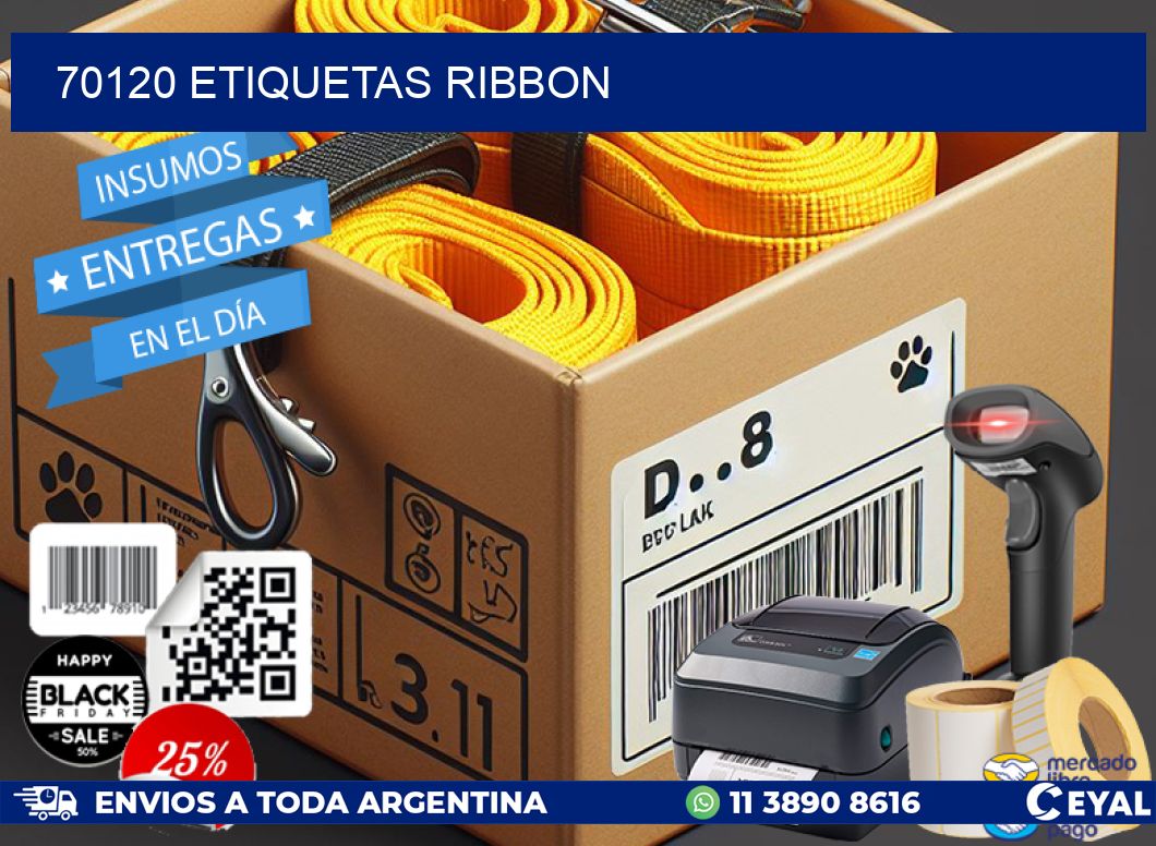 70120 ETIQUETAS RIBBON