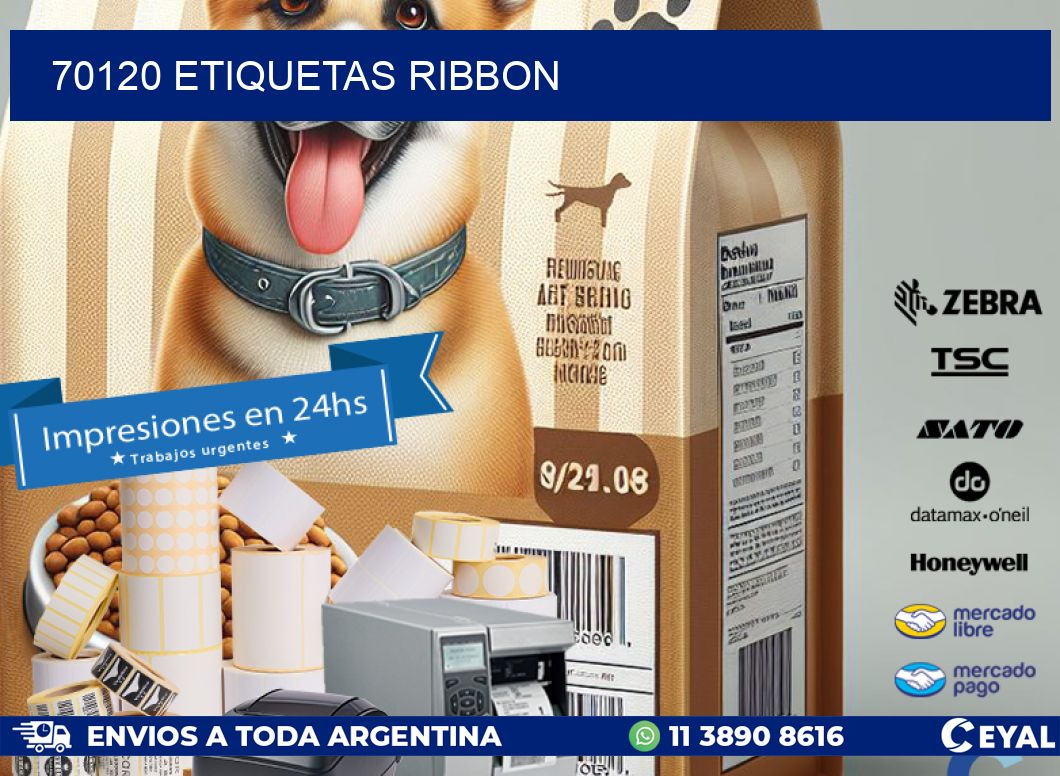 70120 ETIQUETAS RIBBON