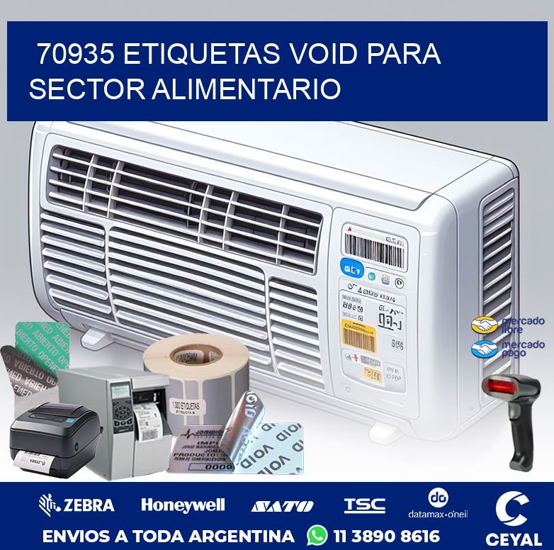 70935 ETIQUETAS VOID PARA SECTOR ALIMENTARIO
