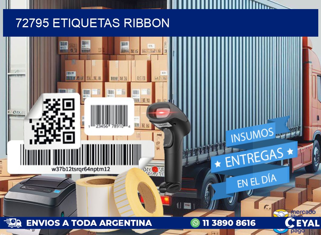 72795 ETIQUETAS RIBBON