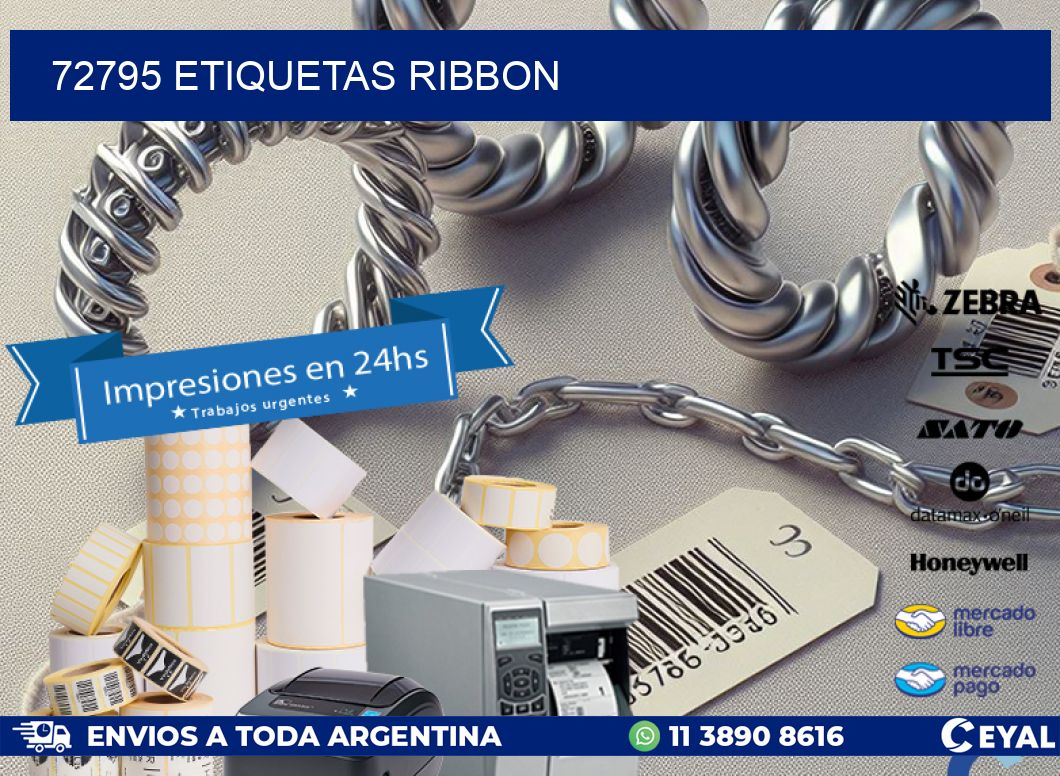 72795 ETIQUETAS RIBBON