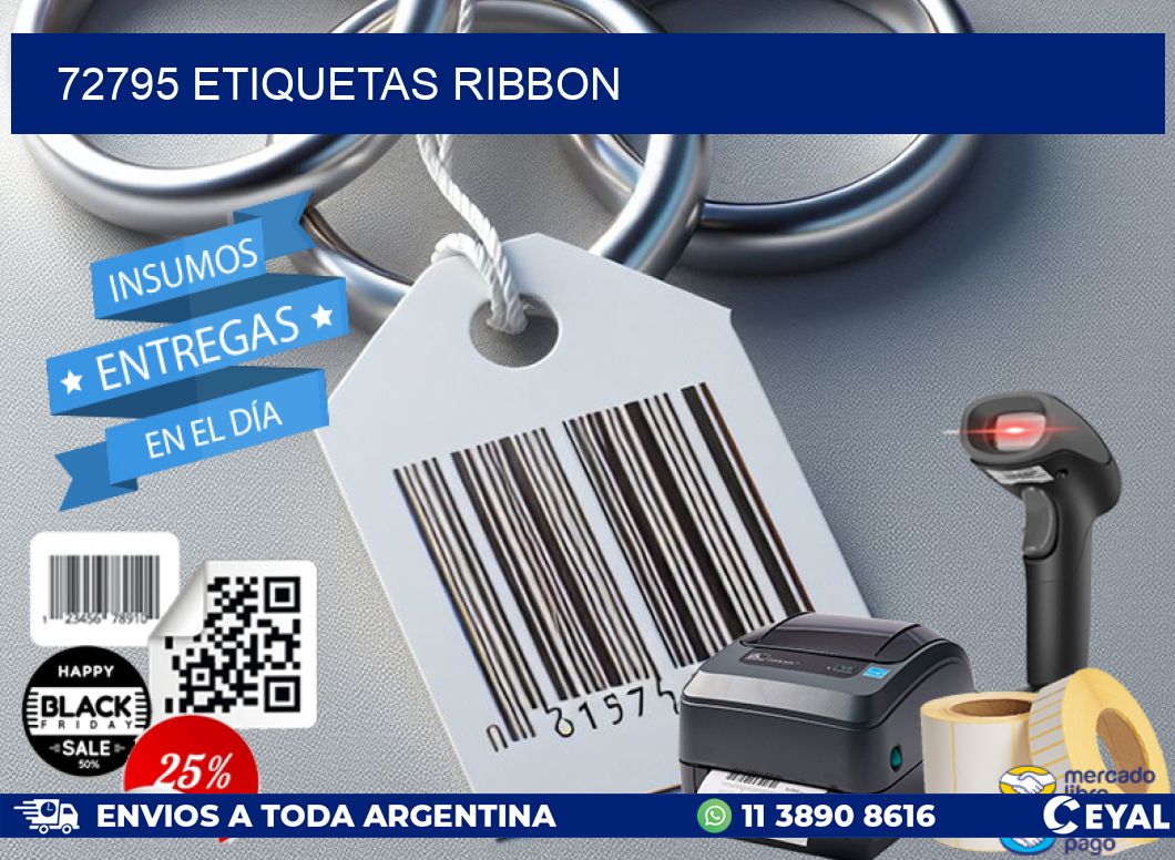 72795 ETIQUETAS RIBBON