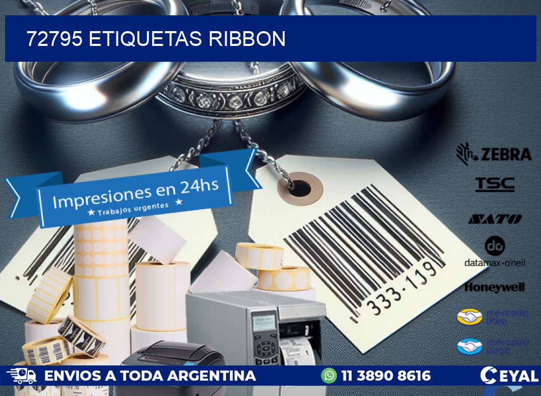 72795 ETIQUETAS RIBBON