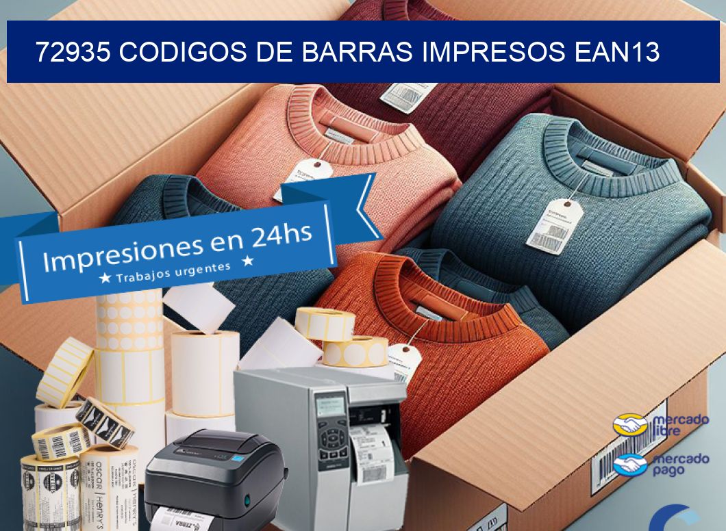72935 codigos de barras impresos ean13