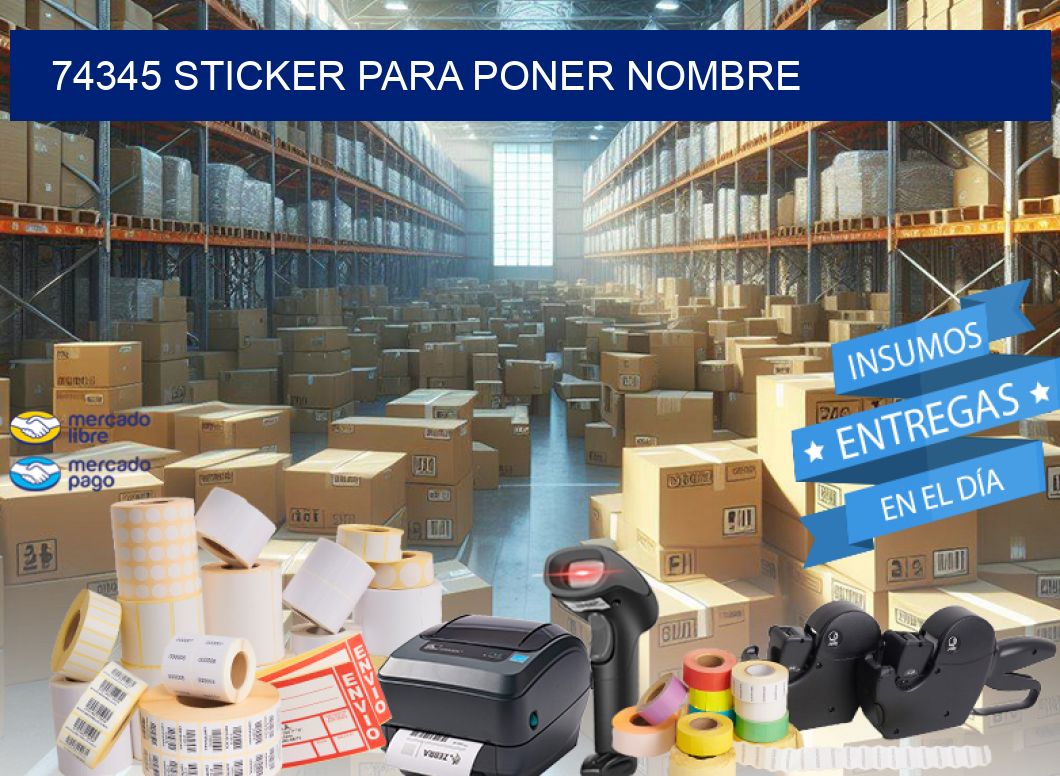 74345 STICKER PARA PONER NOMBRE