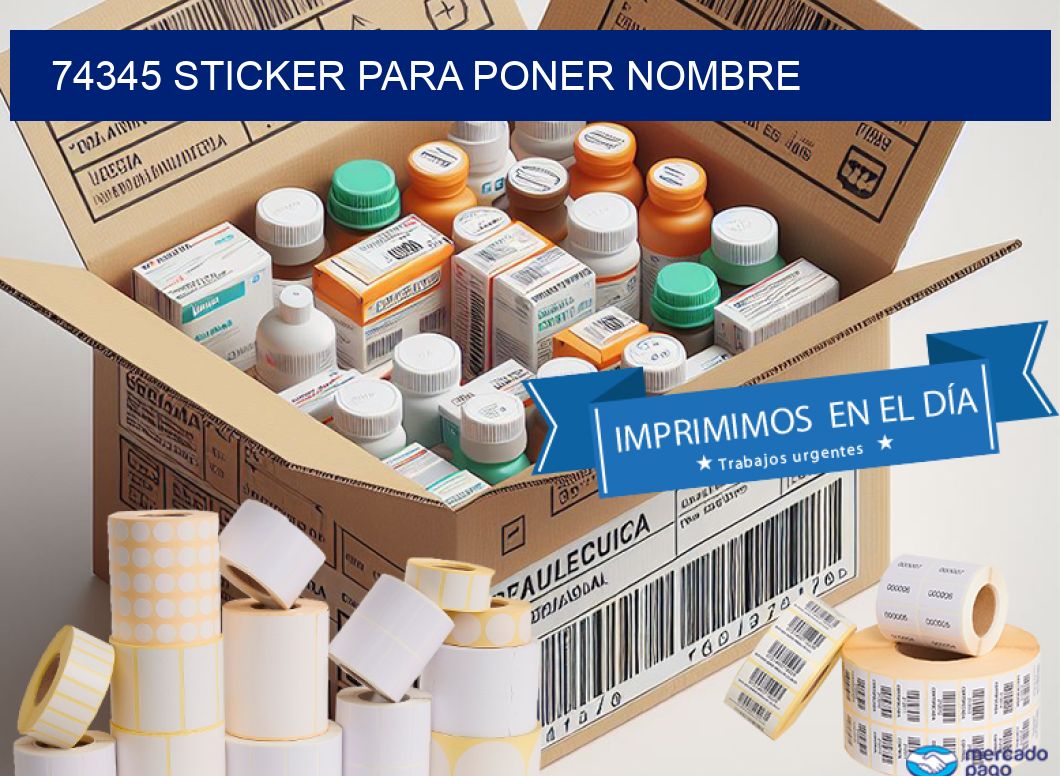 74345 STICKER PARA PONER NOMBRE