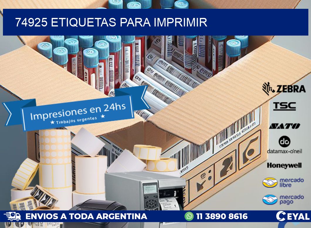 74925 ETIQUETAS PARA IMPRIMIR