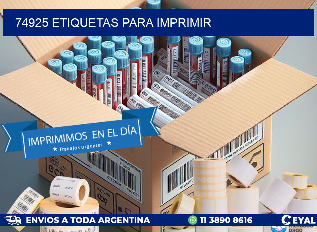 74925 ETIQUETAS PARA IMPRIMIR
