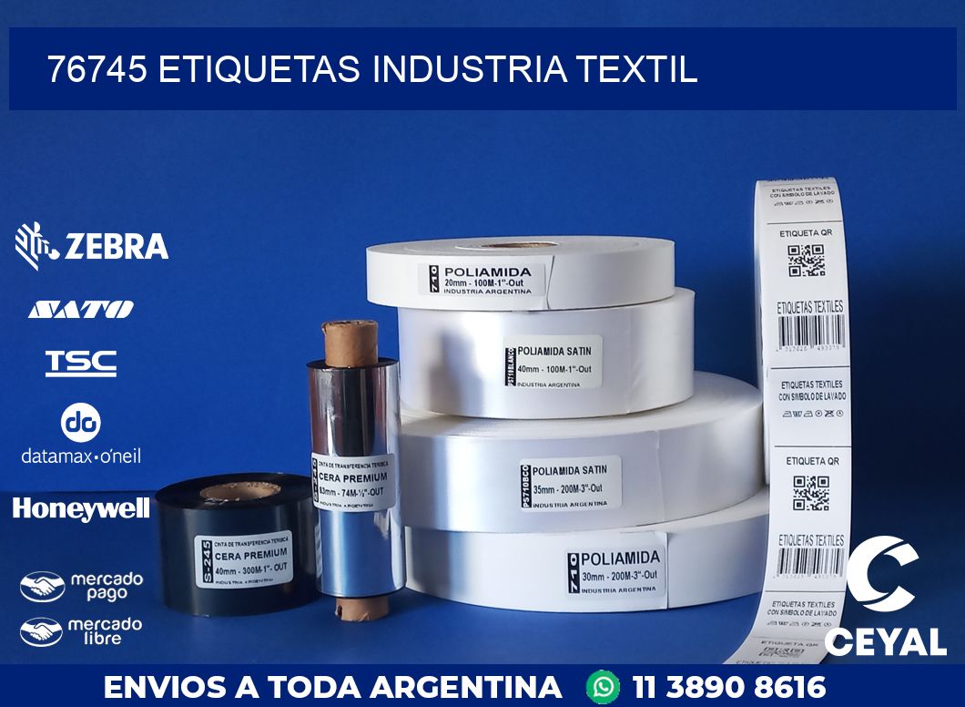 76745 ETIQUETAS INDUSTRIA TEXTIL