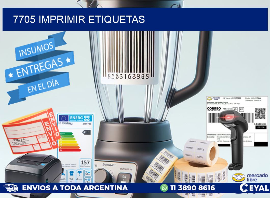 7705 imprimir etiquetas