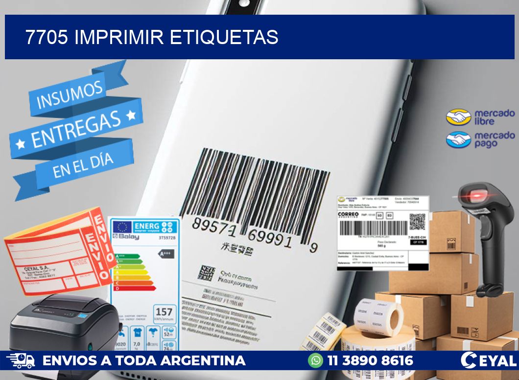 7705 imprimir etiquetas
