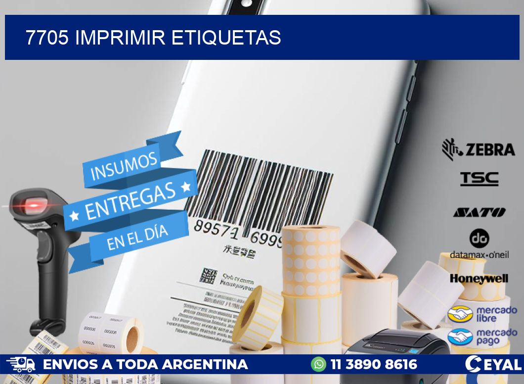 7705 imprimir etiquetas