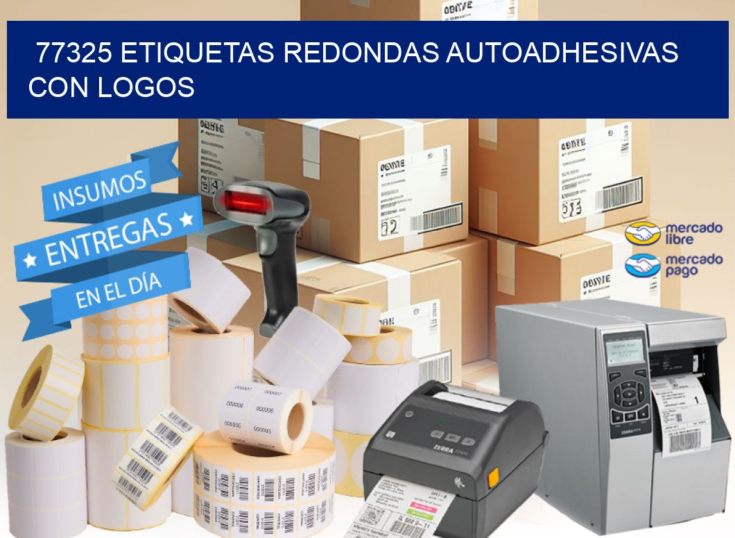 77325 ETIQUETAS REDONDAS AUTOADHESIVAS CON LOGOS