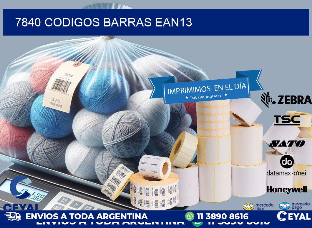 7840 CODIGOS BARRAS EAN13