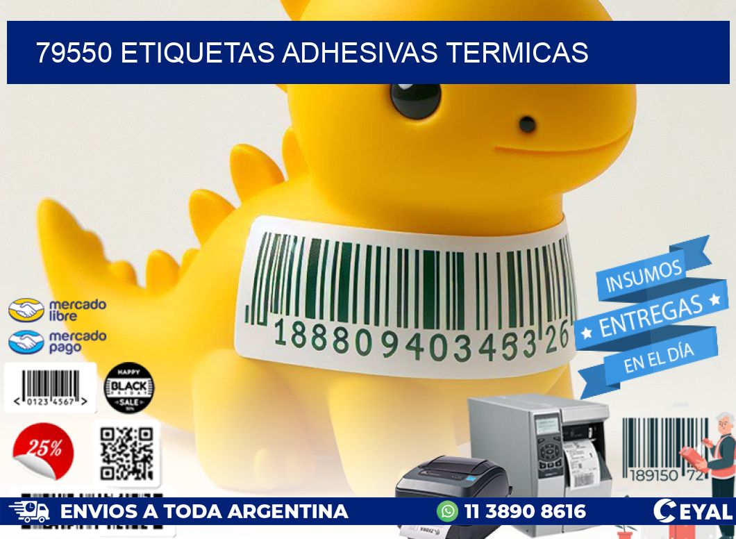 79550 etiquetas adhesivas termicas