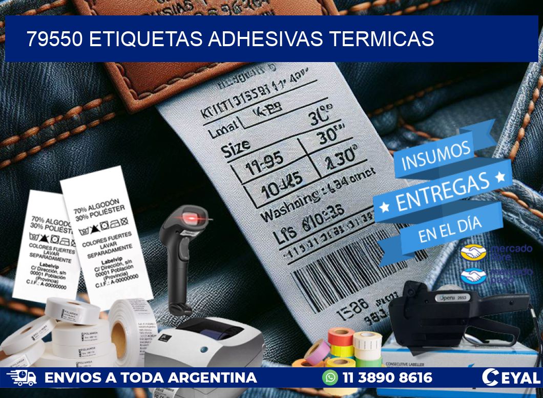 79550 etiquetas adhesivas termicas