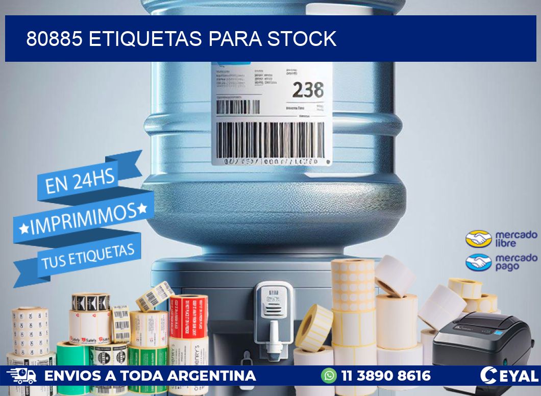 80885 ETIQUETAS PARA STOCK