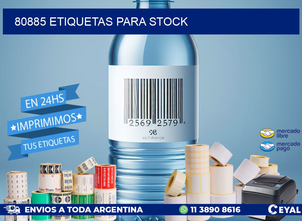 80885 ETIQUETAS PARA STOCK