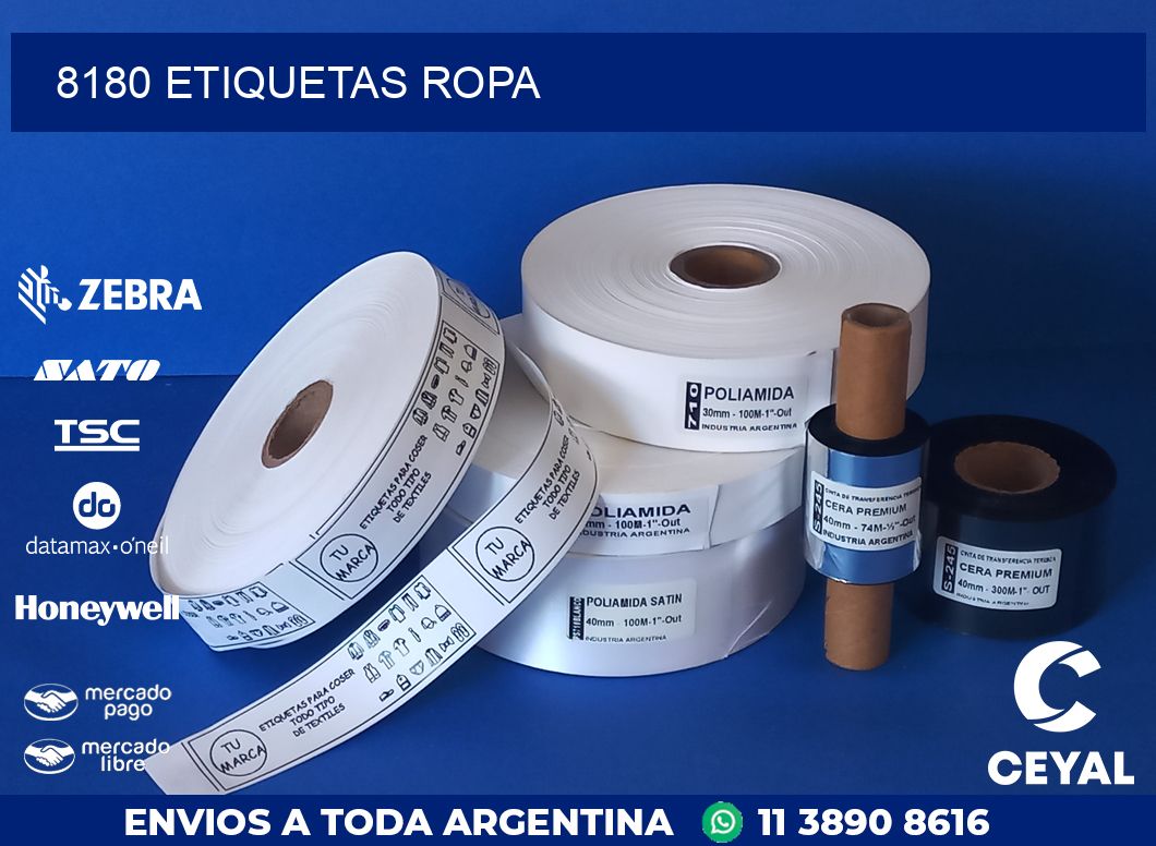 8180 ETIQUETAS ROPA
