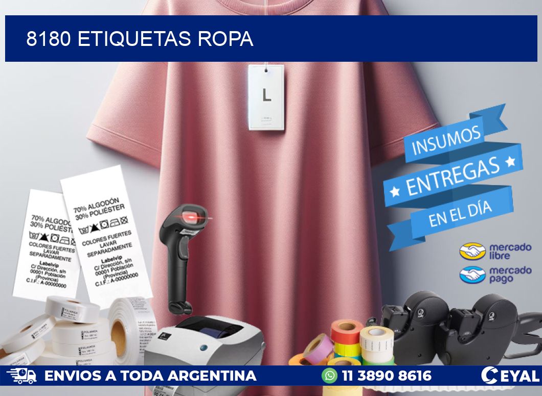 8180 ETIQUETAS ROPA