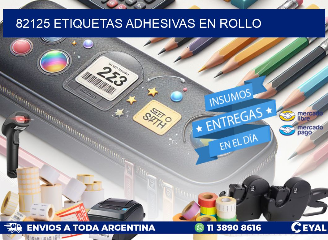 82125 etiquetas adhesivas en rollo