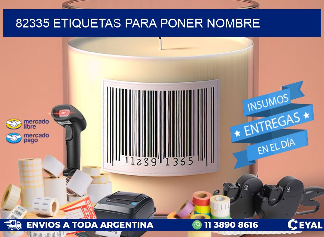 82335 ETIQUETAS PARA PONER NOMBRE