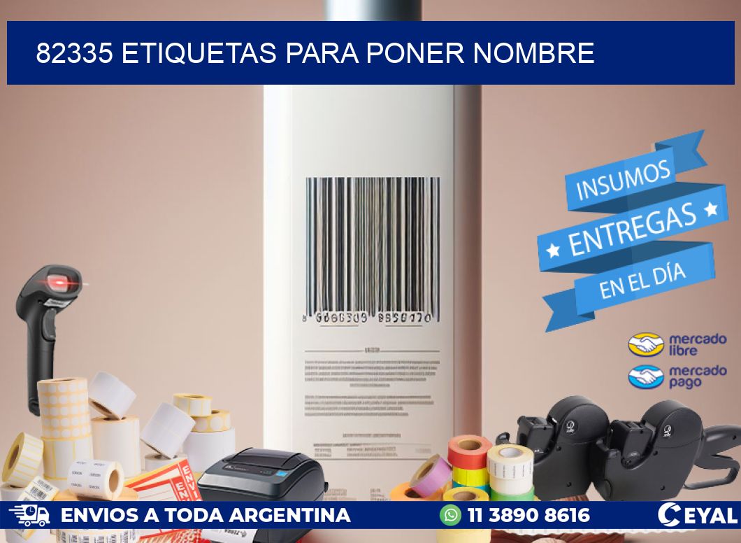 82335 ETIQUETAS PARA PONER NOMBRE