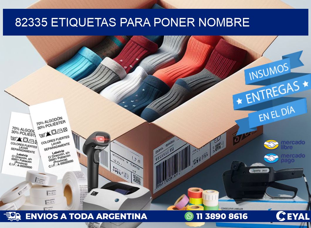 82335 ETIQUETAS PARA PONER NOMBRE