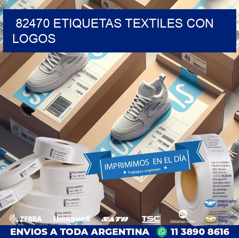 82470 ETIQUETAS TEXTILES CON LOGOS