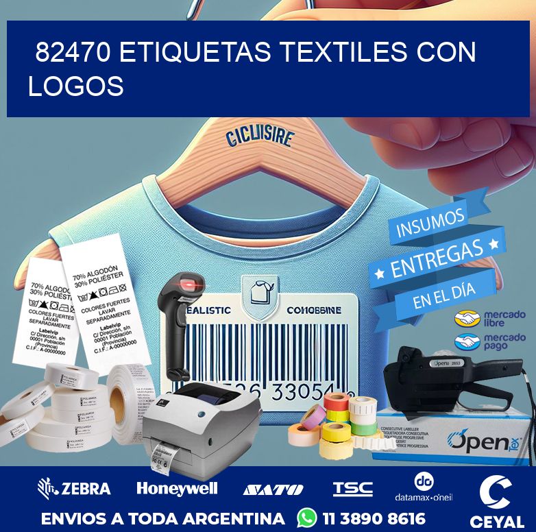 82470 ETIQUETAS TEXTILES CON LOGOS