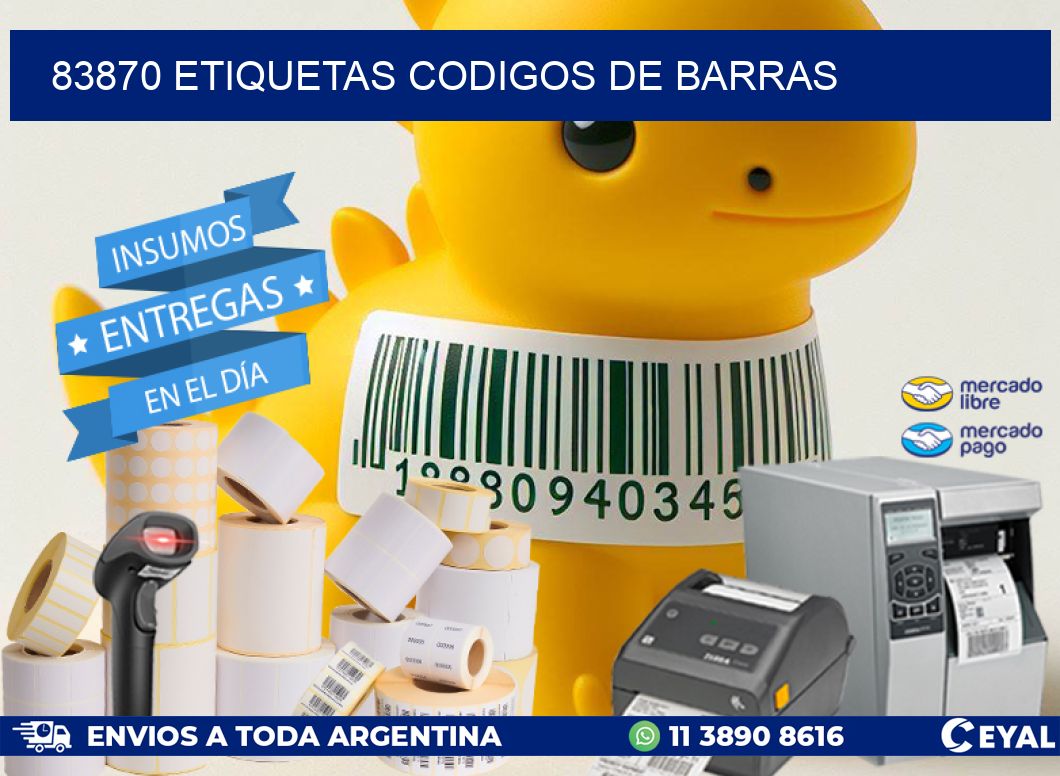 83870 etiquetas codigos de barras