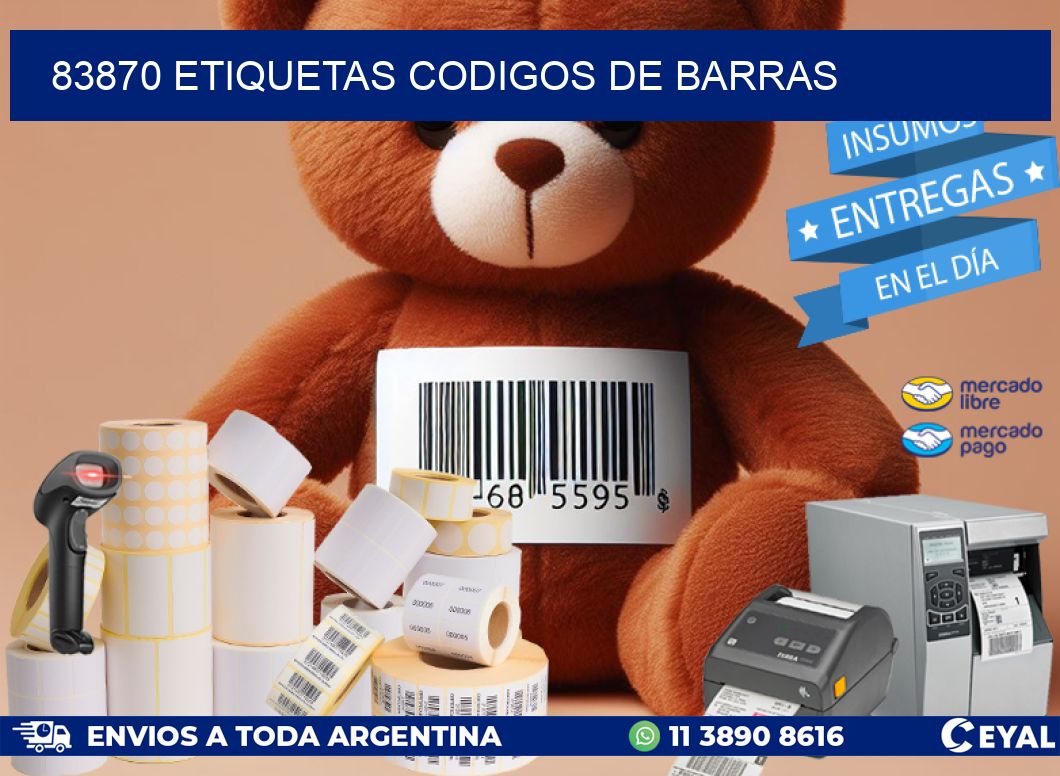 83870 etiquetas codigos de barras