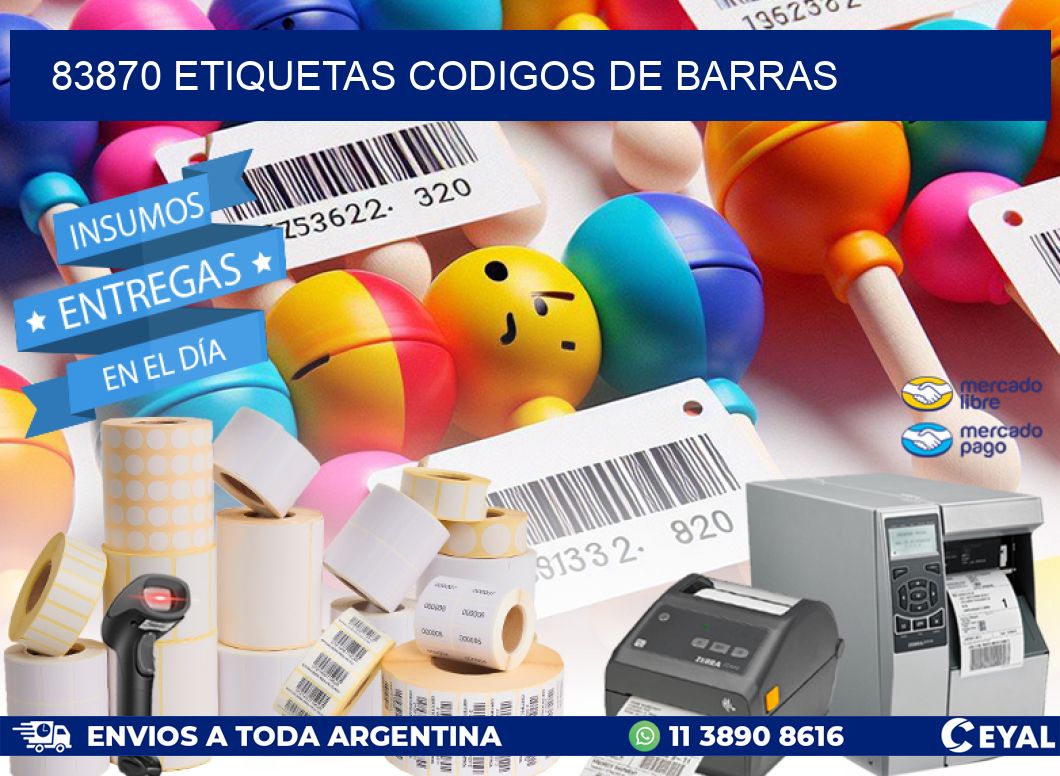 83870 etiquetas codigos de barras
