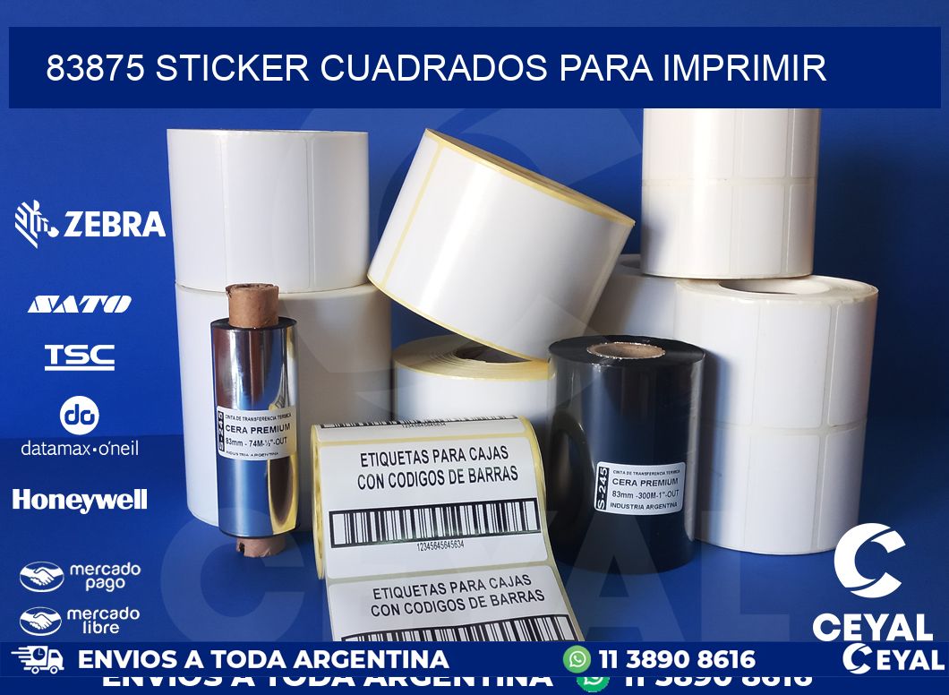 83875 STICKER CUADRADOS PARA IMPRIMIR