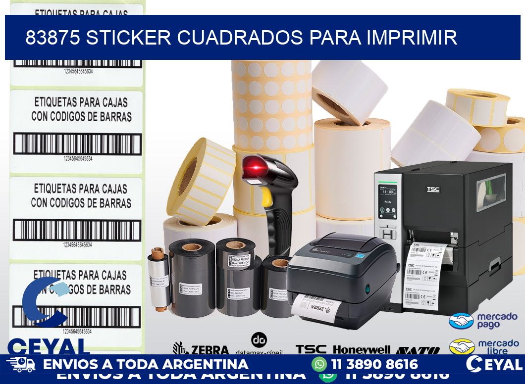 83875 STICKER CUADRADOS PARA IMPRIMIR