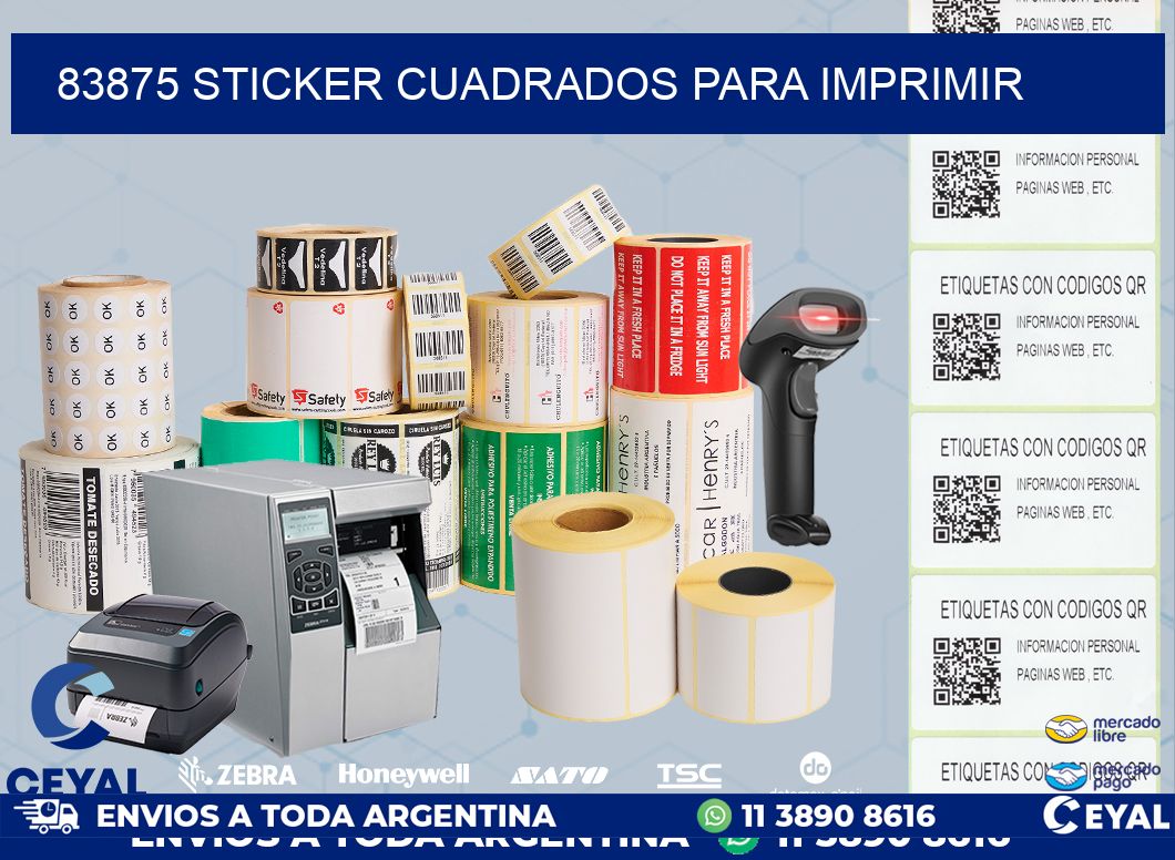 83875 STICKER CUADRADOS PARA IMPRIMIR