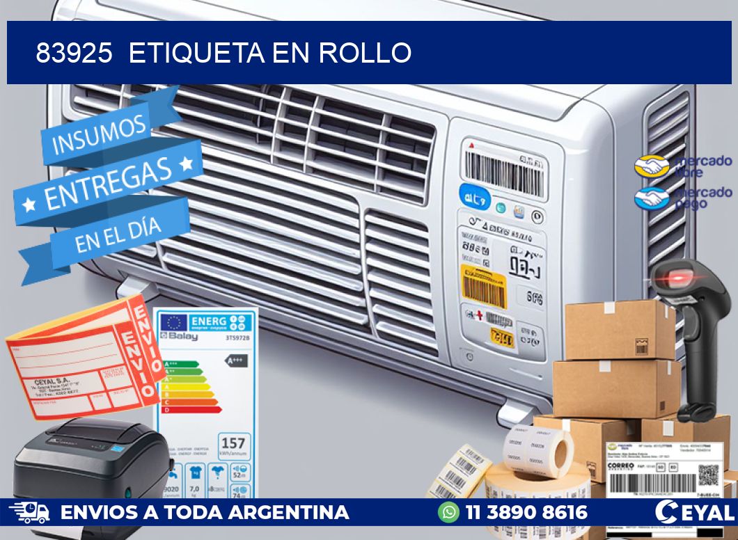 83925 etiqueta en rollo