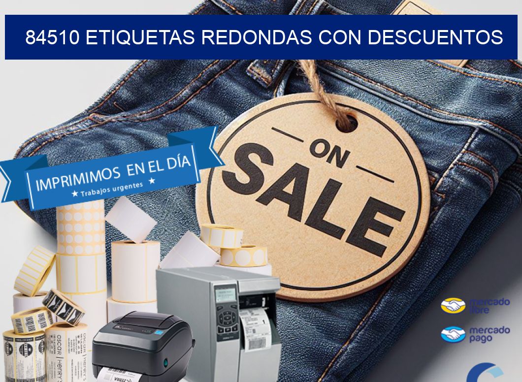 84510 ETIQUETAS REDONDAS CON DESCUENTOS