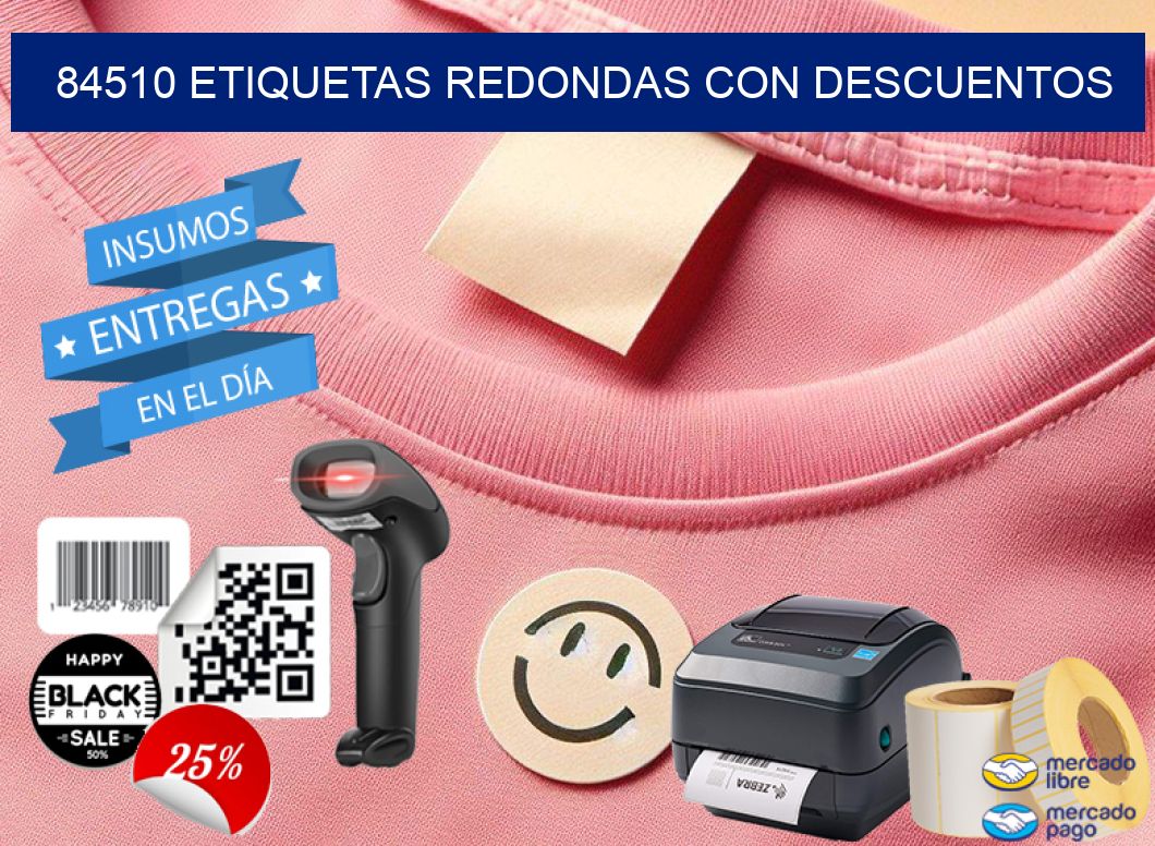 84510 ETIQUETAS REDONDAS CON DESCUENTOS