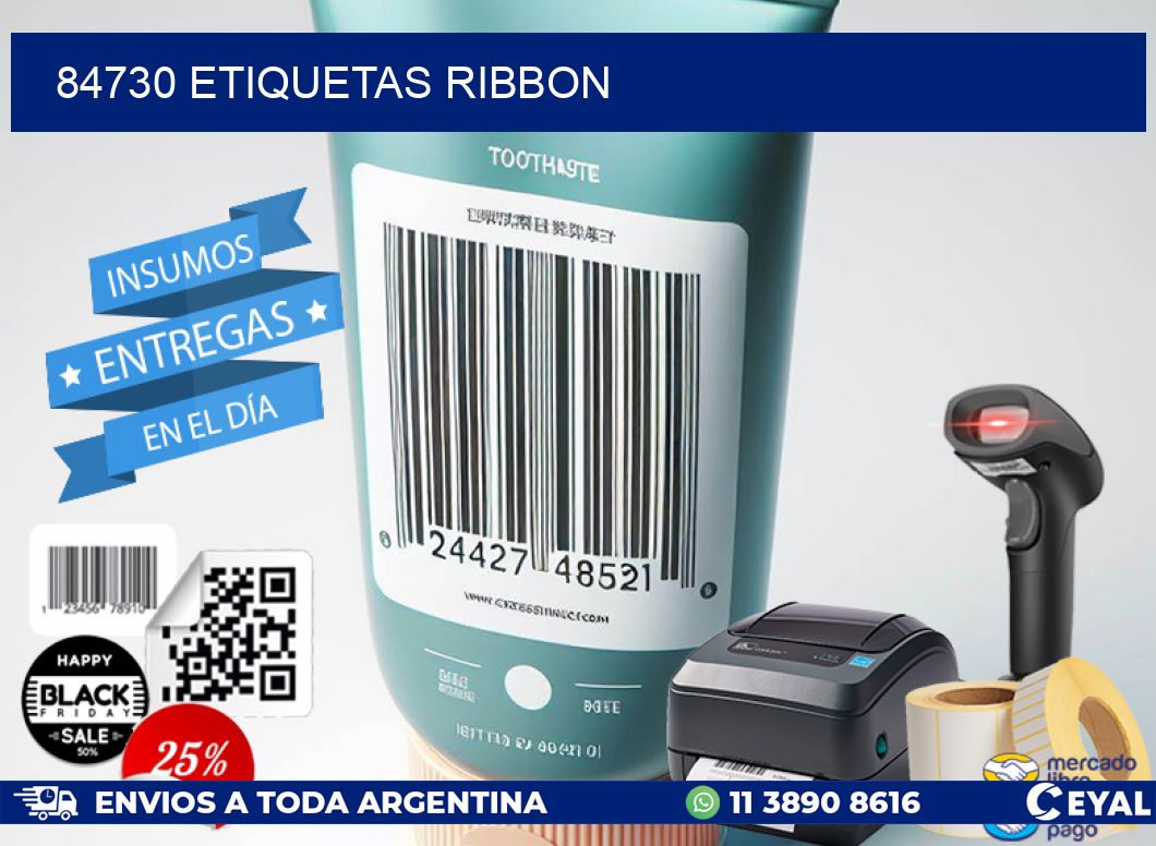 84730 ETIQUETAS RIBBON